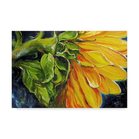 Marcia Baldwin 'Sunflower Abstract' Canvas Art,22x32